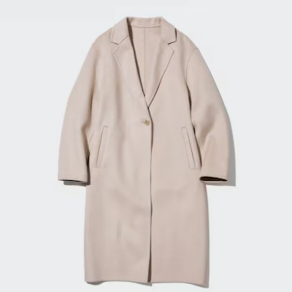 UNIQLO Wool Blend Double Face Coat – Size XS, New with Tags - Picture 3 of 4